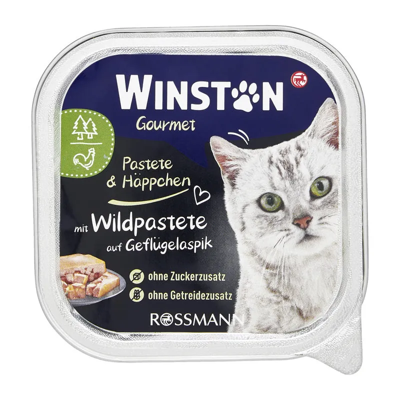 Winston Fenséges Menü vaddal és szárnyassal macskaeledel