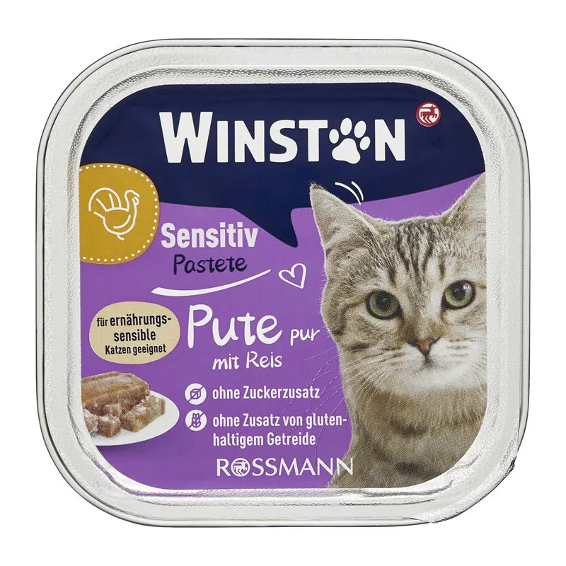 Winston Pulykával és rizzsel macskaeledel