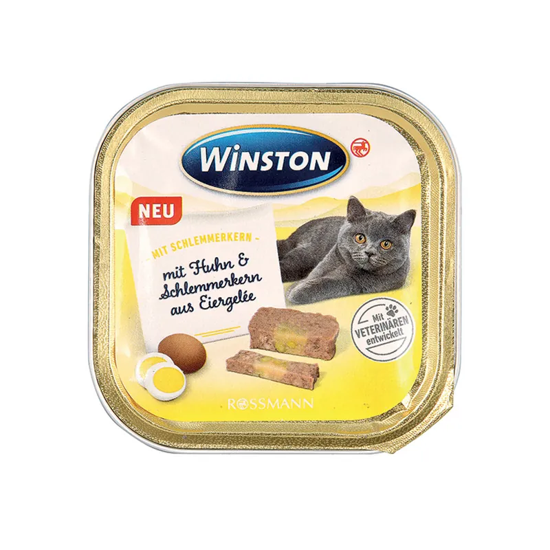Winston Fenséges Menü alutál, közepén tojással macskaeledel