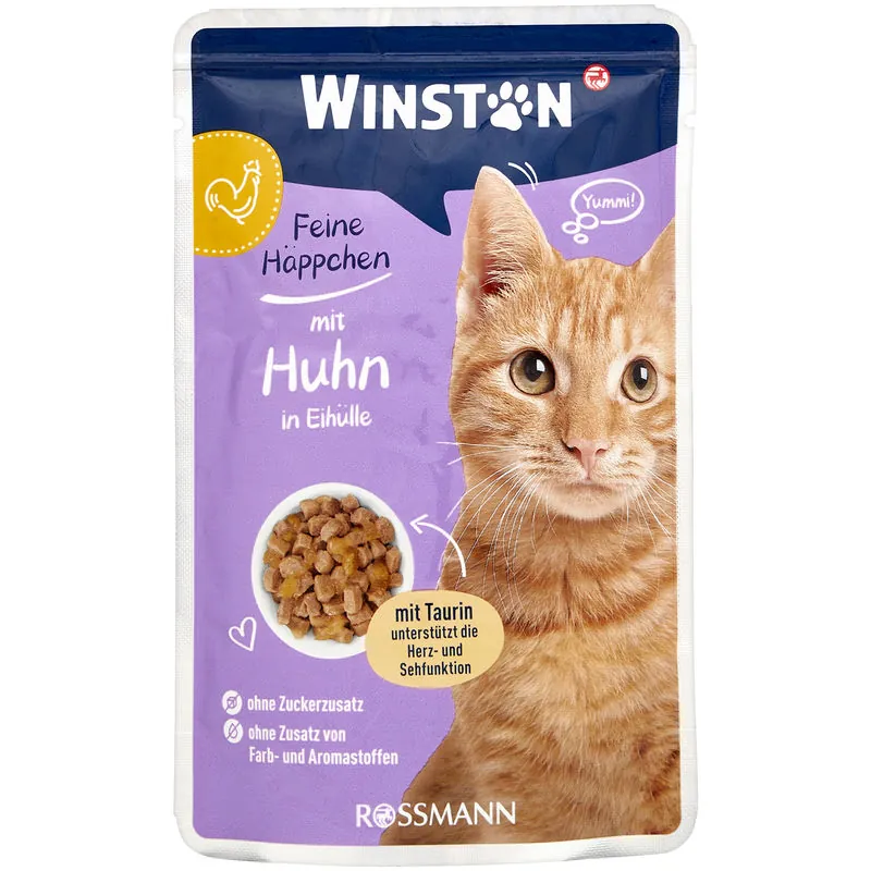Winston Csirkével és tojással macskaeledel