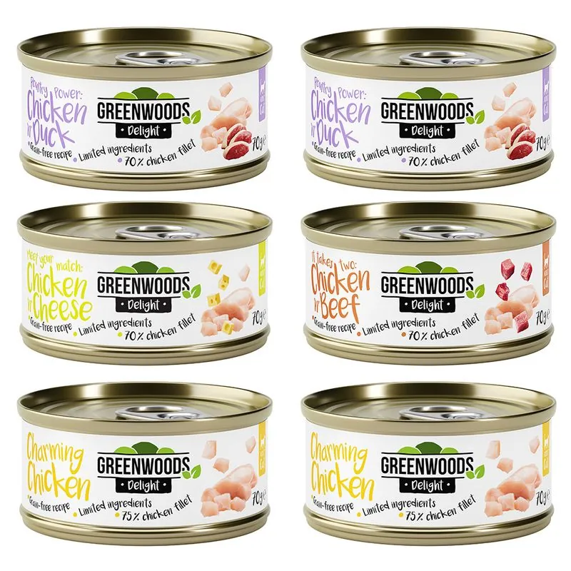 Greenwoods Delight vegyes próbacsomag macskaeledel