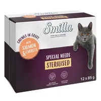 Smilla Sterilised falatok zöldséggel macskaeledel