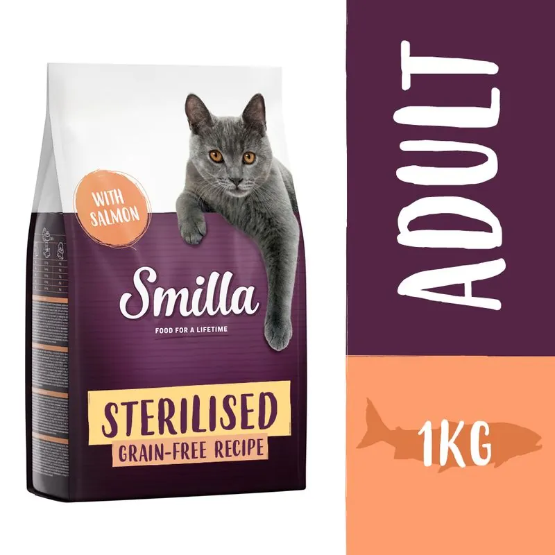 Smilla Sterilised gabonamentes lazac macskaeledel