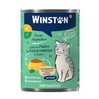 Winston Csirkével és macskamentával, zselében macskaeledel