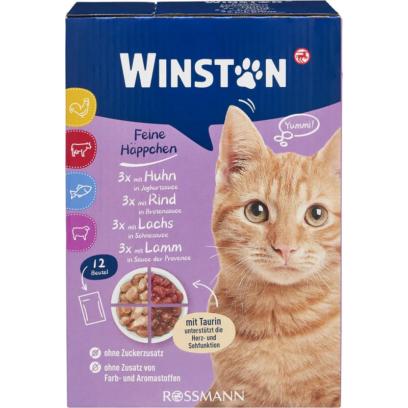 Winston Alutasak szószban macskaeledel
