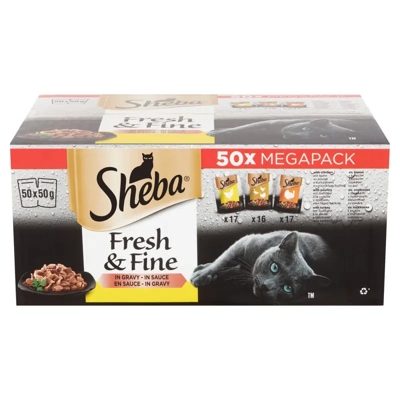 Sheba Fresh & Fine baromfiválaszték macskaeledel