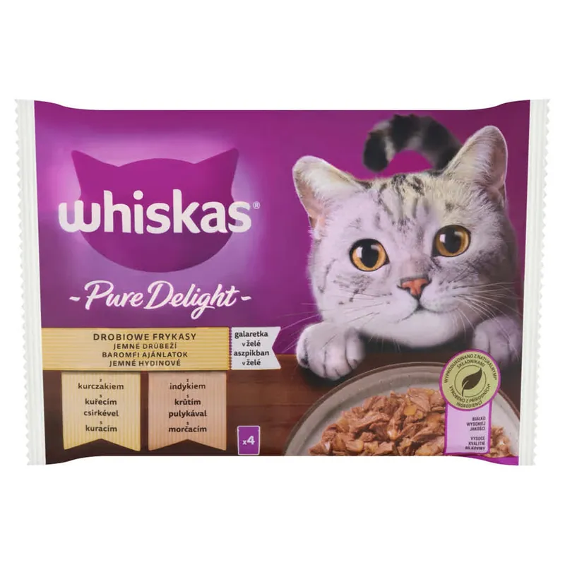 Whiskas Pure Delight szárnyas válogatás macskaeledel
