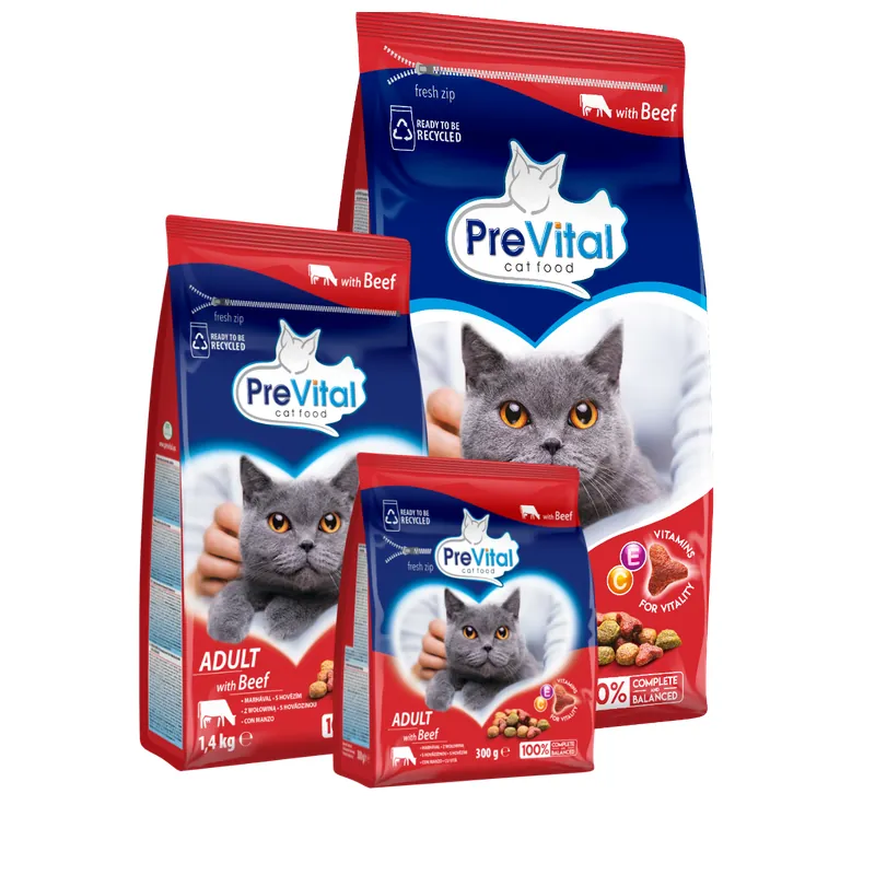 PreVital Felnőtt macskák számára marhával macskaeledel