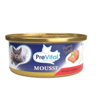 PreVital Mousse felnőtt macskák számára marhával macskaeledel