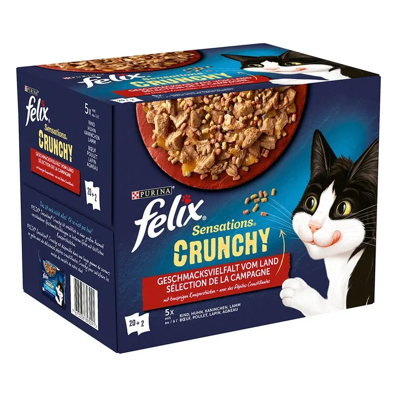 Felix Sensations Crunchy Crumbles macskaeledel