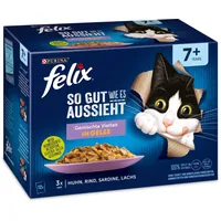 Felix Fantastic Senior vegyes csomag macskaeledel