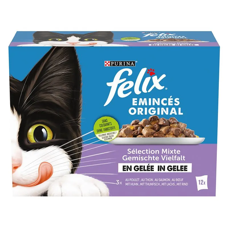 Felix Original vegyes válogatás aszpikban macskaeledel