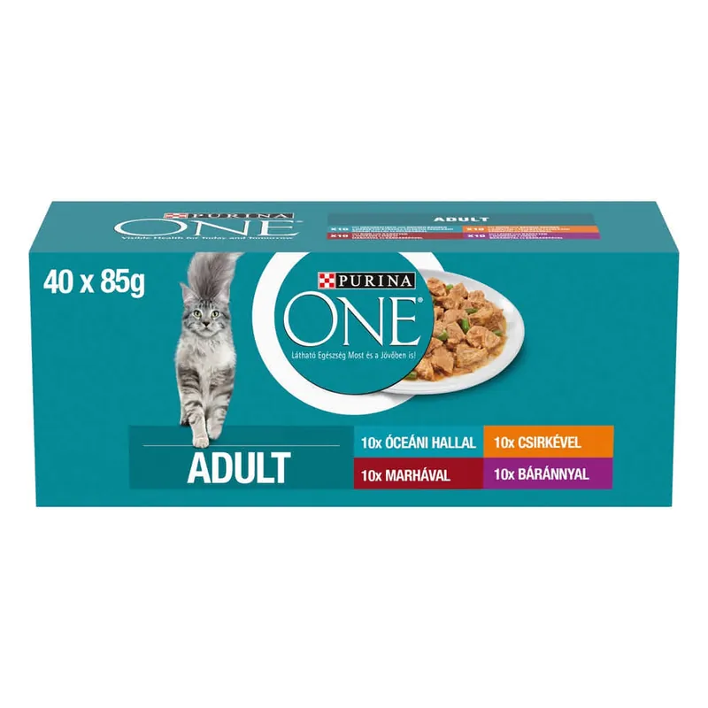 PURINA ONE Adult vegyes macskaeledel