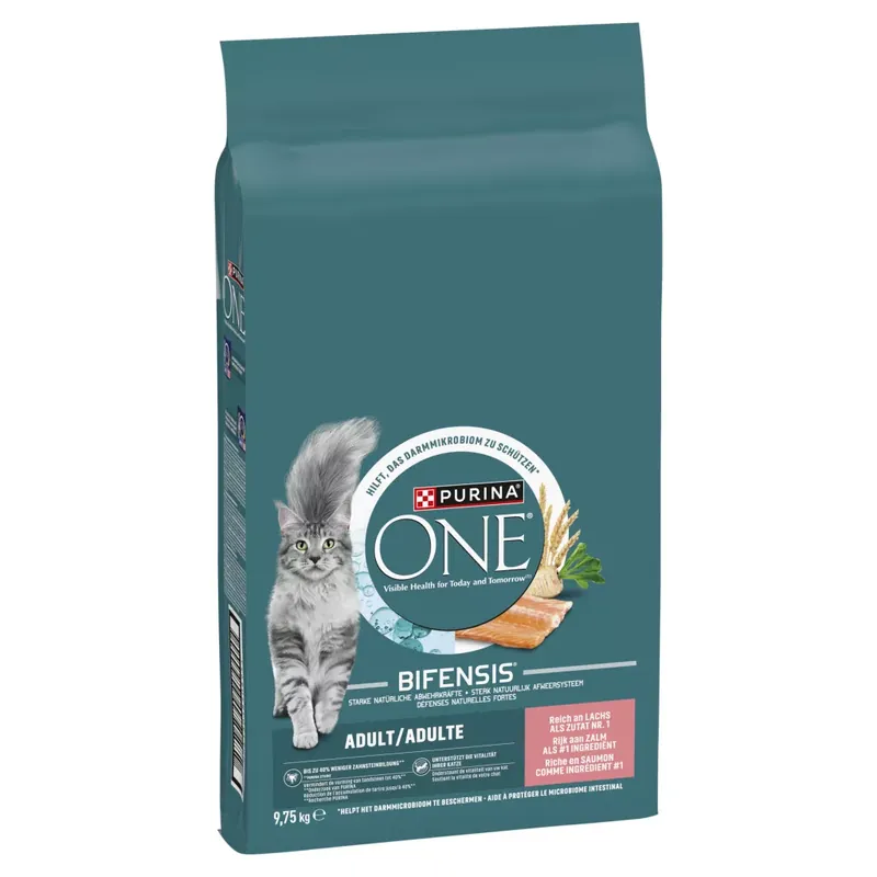 PURINA ONE Adult lazac & teljes kiőrlésű gabona macskaeledel