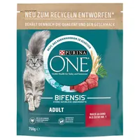 PURINA ONE Adult marha & teljes kiőrlésű gabona macskaeledel