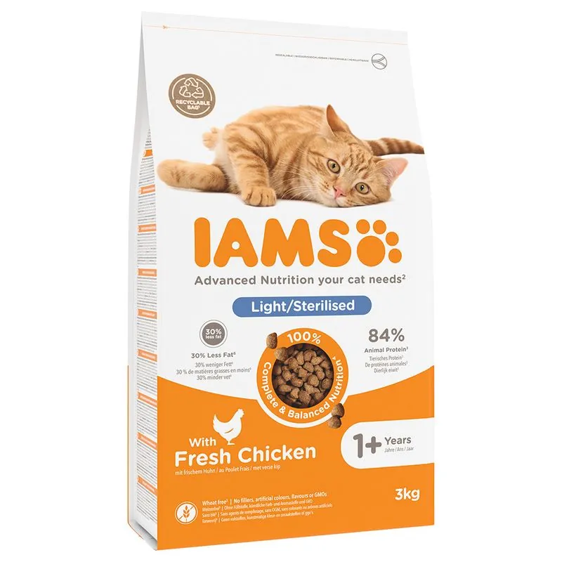 IAMS Advanced Nutrition Sterilised Cat csirke macskaeledel